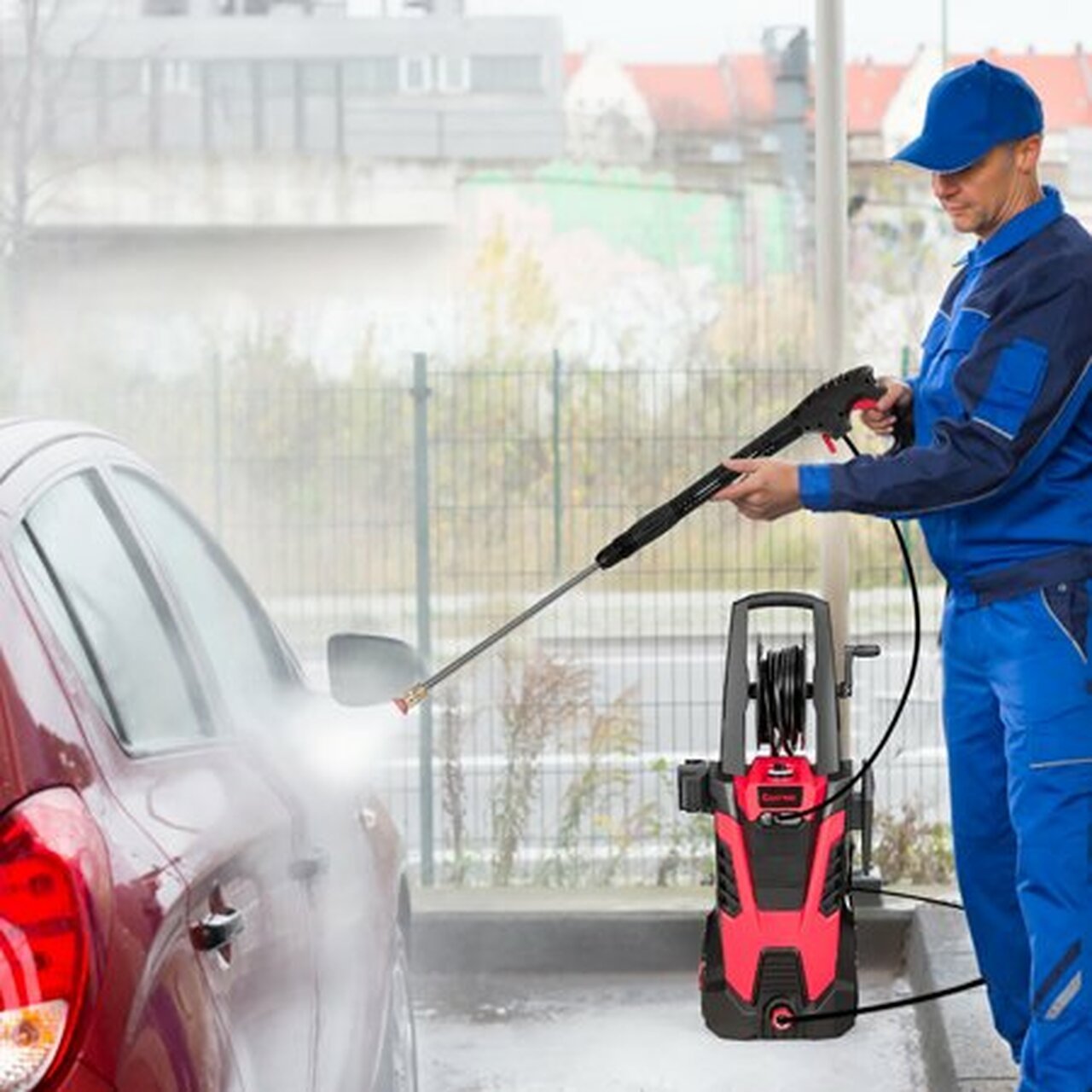 Costway 3500 PSI 2.1GPM Electric High Power Water Cleaner W/ 5 Nozzles