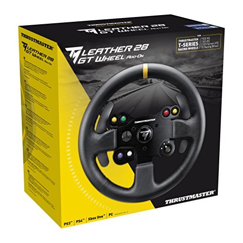 Thrustmaster Leather 28GT Wheel Add-On (PS5, PS4, XBOX Series X/S, One, PC) & T-LCM Pedals (PS5, PS4, XBOX Series X/S, One, PC