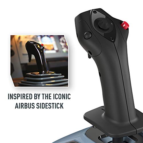 Thrustmaster TCA Captain Pack Airbus Edition, Ergonomic replicas of the world-famous Airbus sidestick and throttle quadrant. Compatible with PC