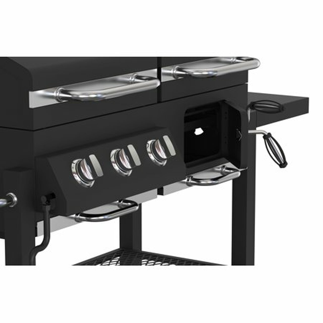 Expert Grill 2 in 1 Dual Fuel 3 Burners Gas and Charcoal