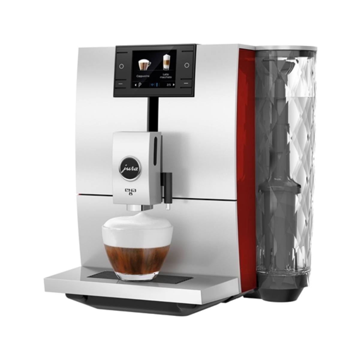 Jura ENA 8 Super Automatic Coffee & Espresso Machine (Sunset Red)
