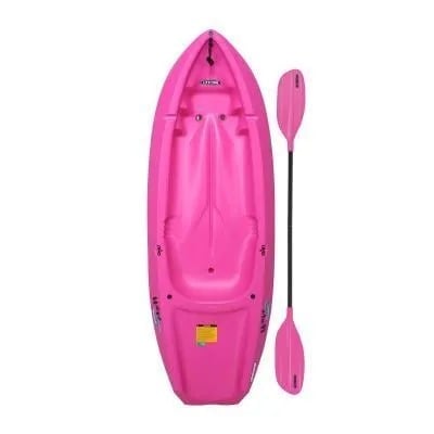 Wave 6' Youth Kayak with Paddle, Pink