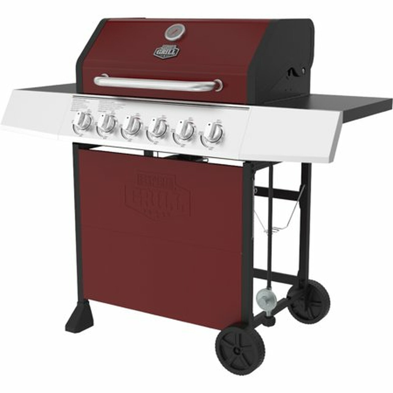 Expert Grill 6 Burner Propane Gas Grill in Red