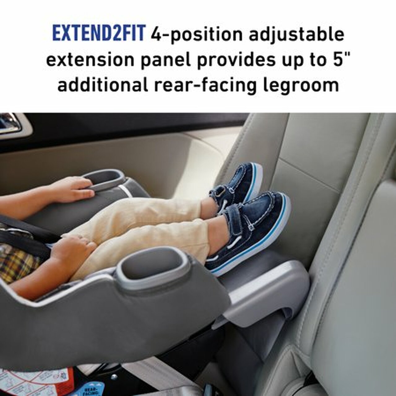 Graco Extend2Fit Convertible Car Seat, Ride Rear-Facing Longer, Kenzie