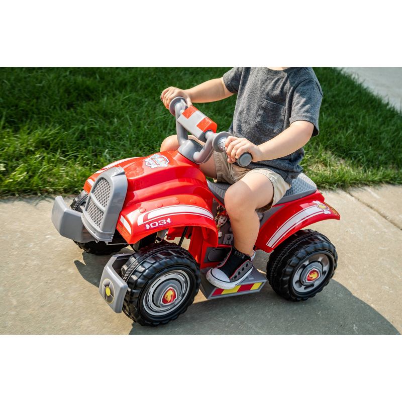 Kid Trax 6V Nickelodeon PAW Patrol Ride with Marshall Quad Powered Ride-On – Red