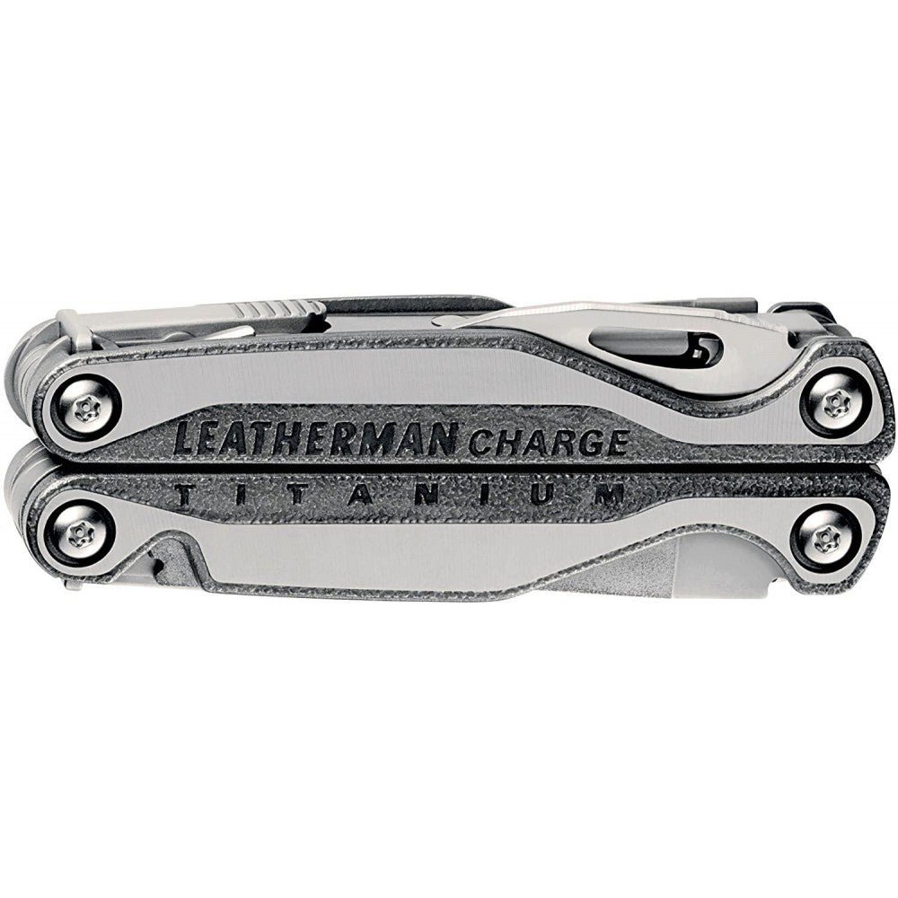 LEATHERMAN, Charge Plus TTi Titanium Multitool with Scissors and Premium Replaceable Wire Cutters, Stainless Steel, Built in the USA