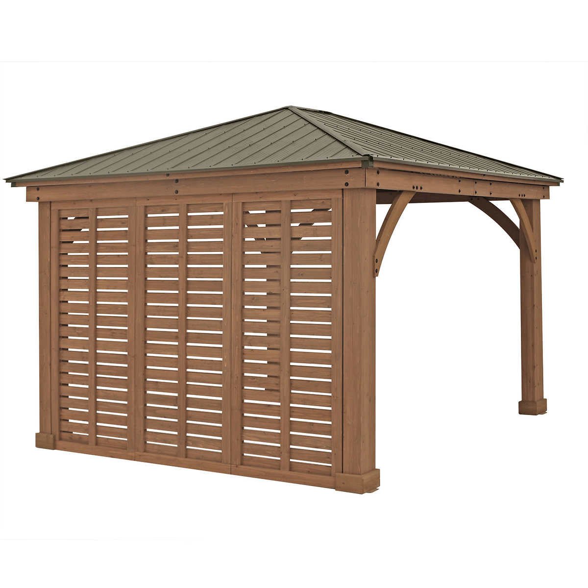 Yardistry 12 ft. x 12 ft. Gazebo Privacy Wall