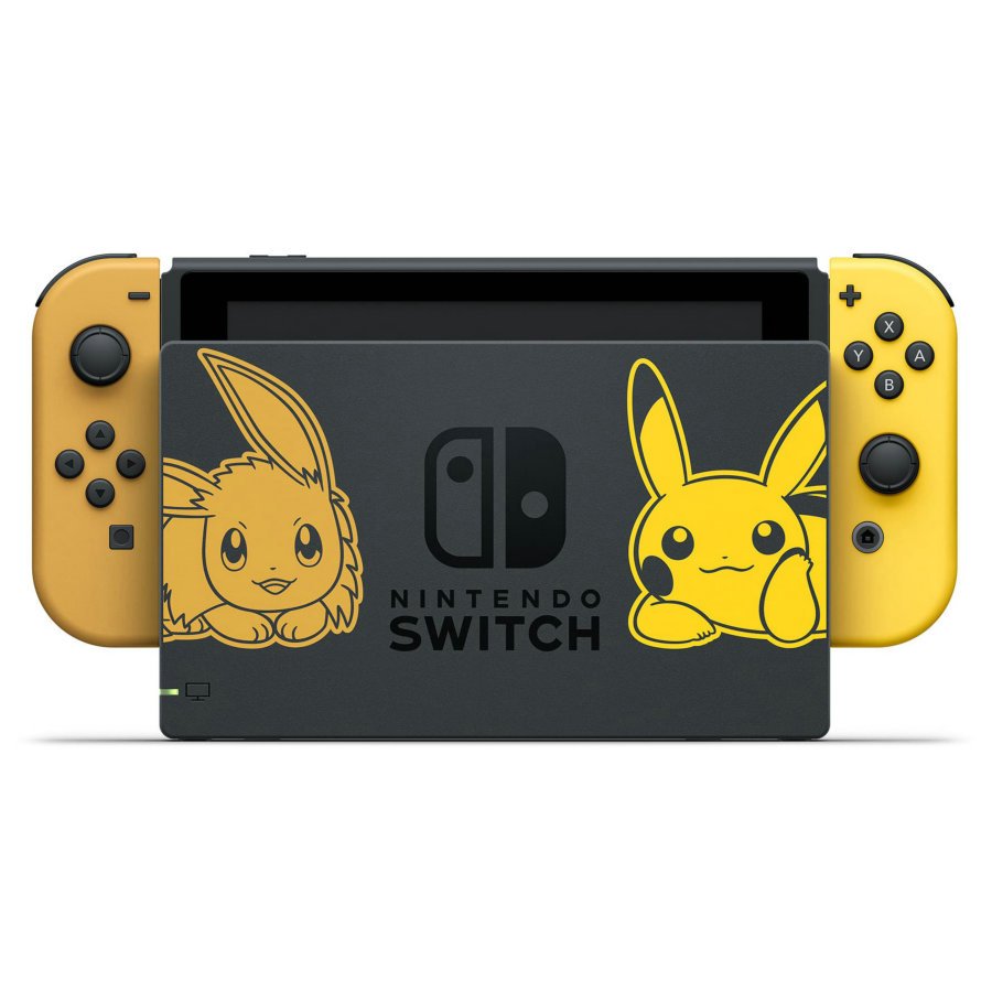 Nintendo Switch Pikachu Eevee Edition with Pokemon Let Go, Eevee + Poke Ball Plus