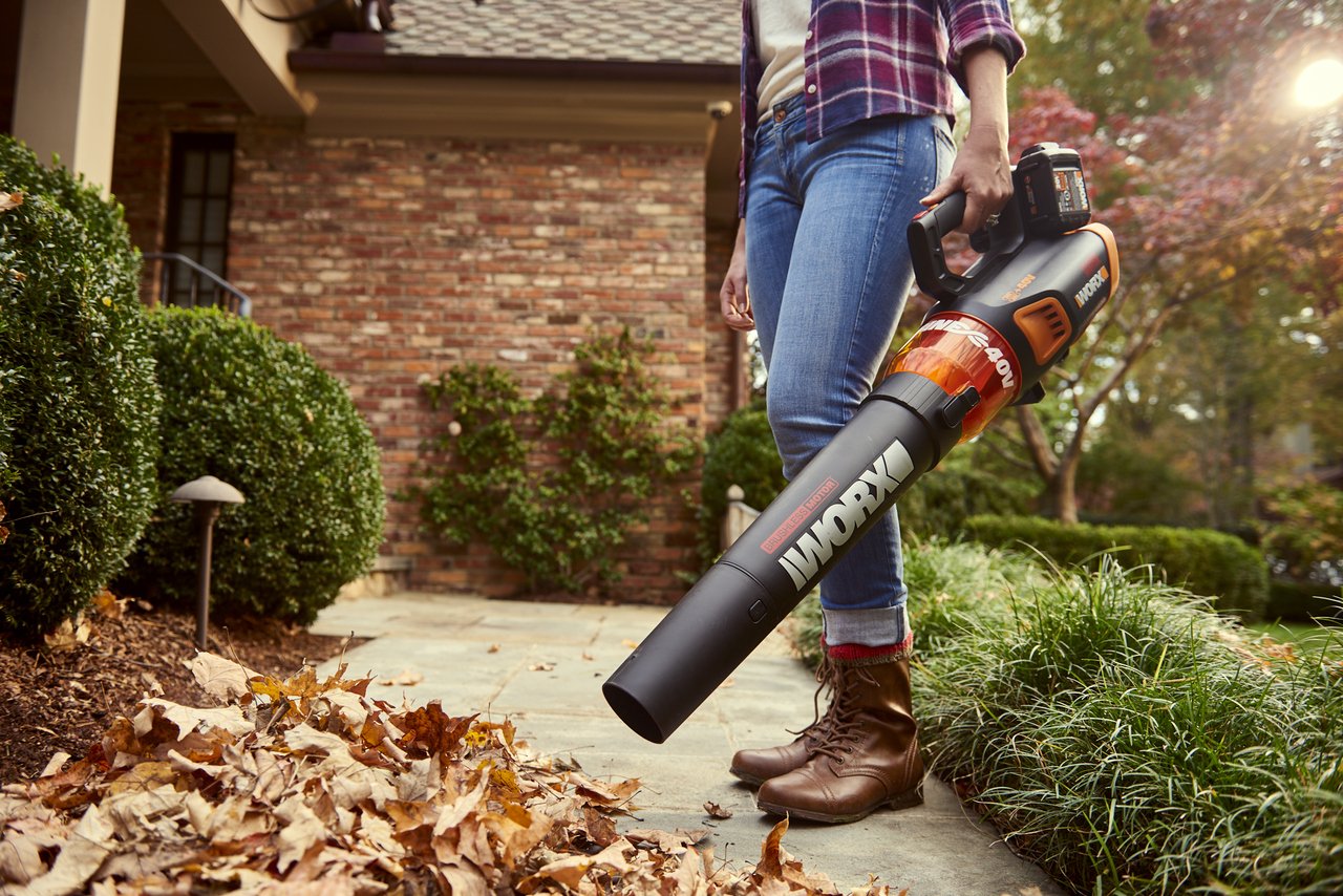 Worx WG584 40V 430 CFM 3 Speed Turbine Handheld Cordless Leaf Blower (Tool Only)