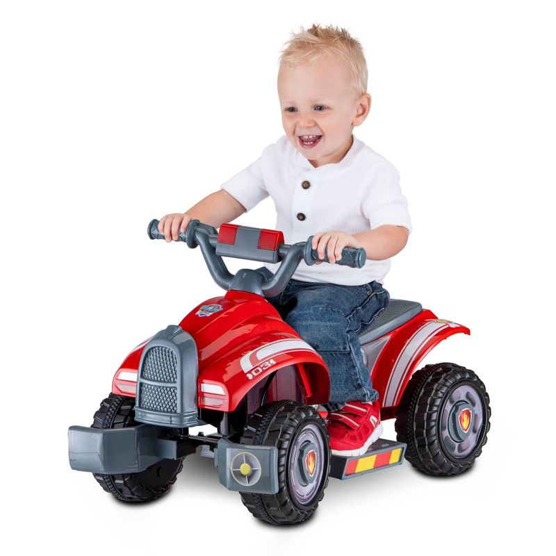 Kid Trax 6V Nickelodeon PAW Patrol Ride with Marshall Quad Powered Ride-On – Red