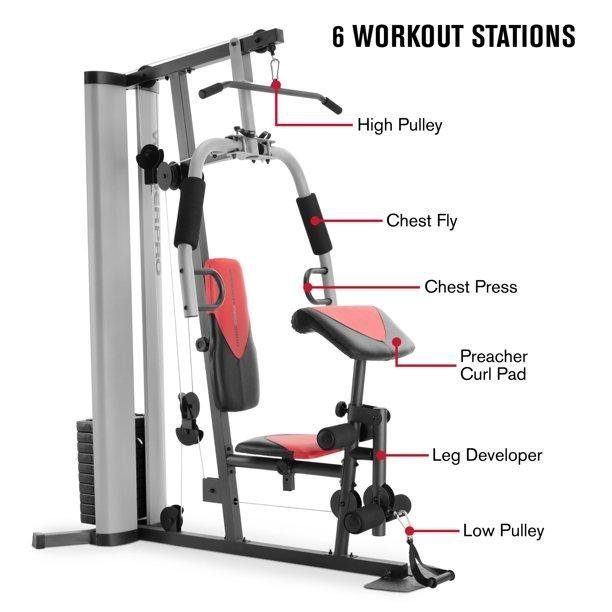 Weider Pro 6900 Home Gym System, Black