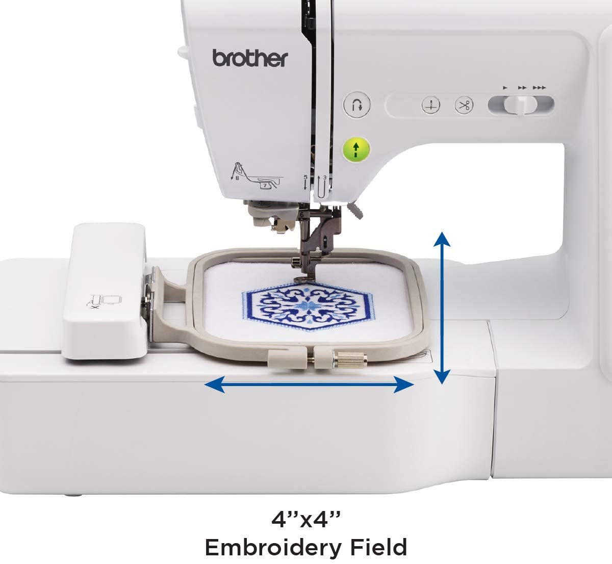 Brother SE600 Sewing and Embroidery Machine, 80 Designs, LCD Touchscreen Display
