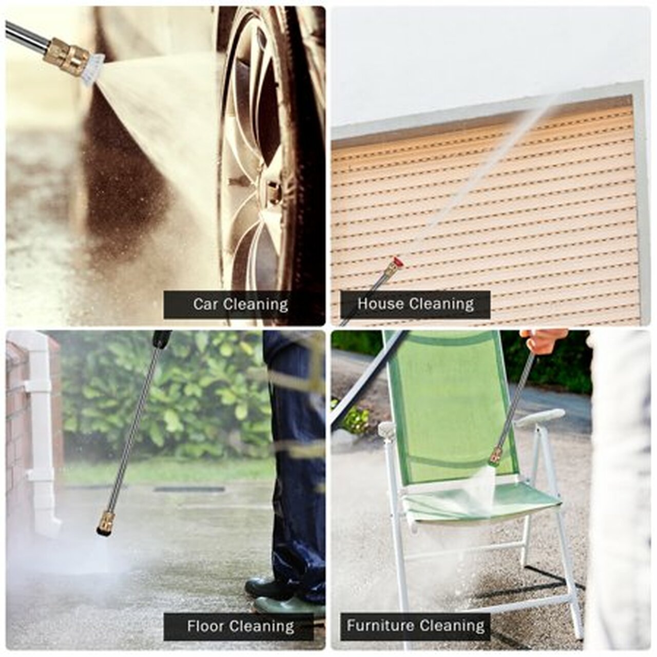 Costway 3500 PSI 2.1GPM Electric High Power Water Cleaner W/ 5 Nozzles