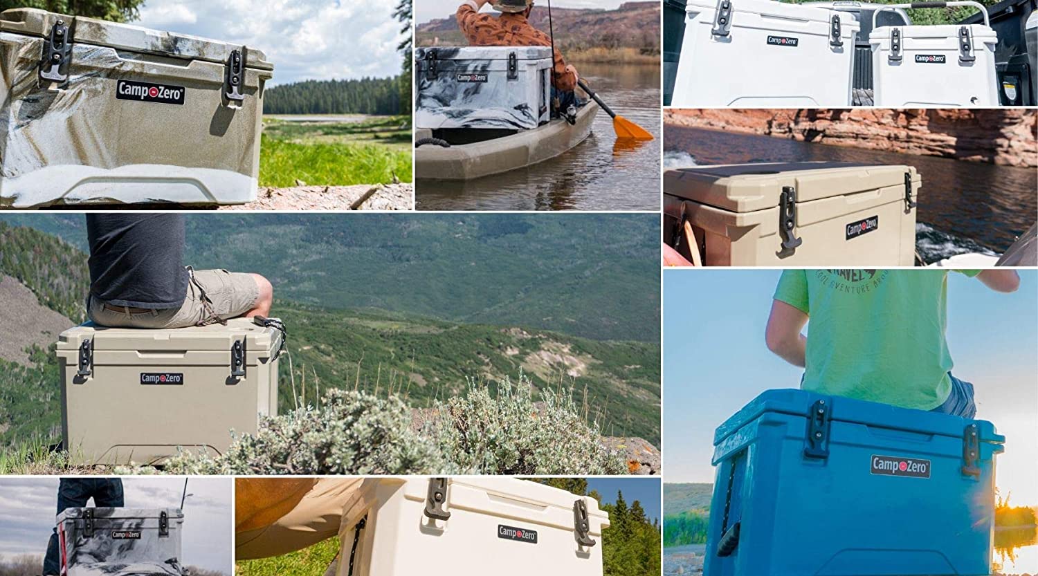 CAMP-ZERO 40 | 42.26 Quart Premium Cooler with 4 Molded-in Cup Holders