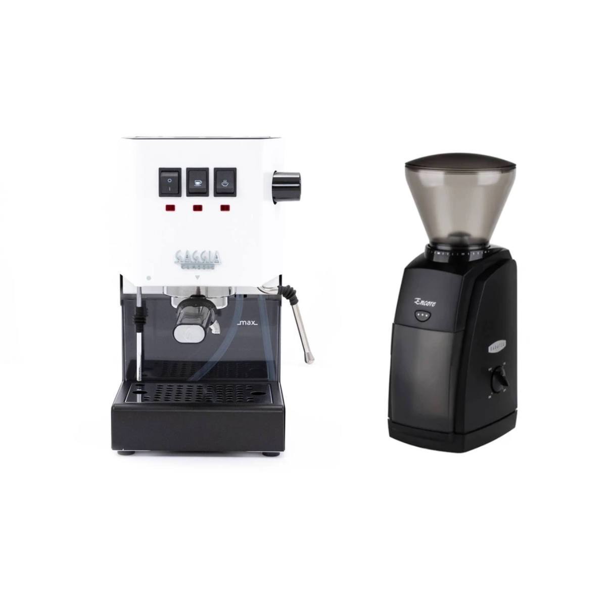 Gaggia Classic Pro White & Baratza Encore Combo