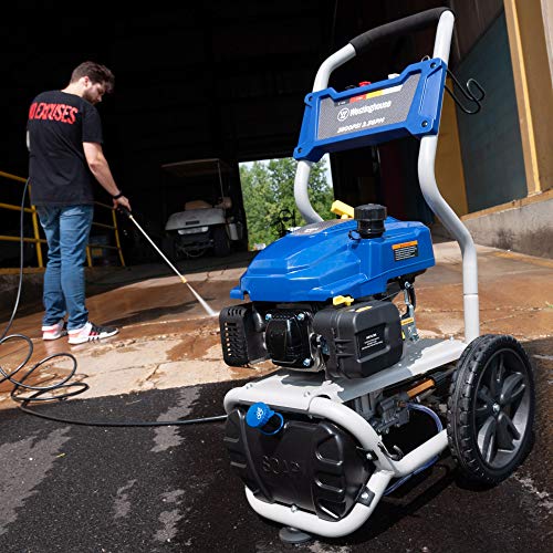 Westinghouse WPX2800 Gas Powered Pressure Washer with Soap Injection - 2800 PSI 2.3 GPM - One Gallon Reservoir - 25’ SUPR-Flex Hose - 4 Quick-Change Nozzles