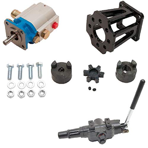 ToolTuff Log Splitter Build Kit: 11 GPM Pump, Mount, A7 Auto Return Valve, Bolts, Coupler (for 3/4