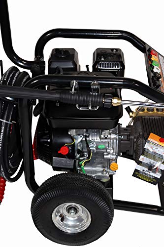 Erie Tools 3.0 GPM 3000 PSI Cold Water High Pressure Power Washer 6.5 HP Gasoline Engine with Gun Wand Hose and Nozzles