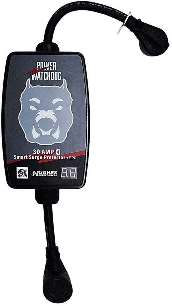 Hughes Autoformers PWD30-EPO Power Watchdog 30 Amp Smart Bluetooth Surge Protector With Auto Shutoff Portable New