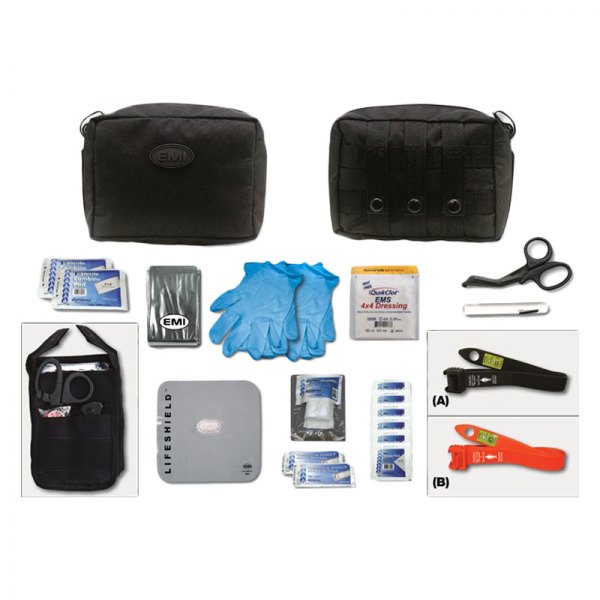 EMI Active Shooter/Bleed Aid™ Kit Basic with S.T.A.T. Tourniquet (Black) 