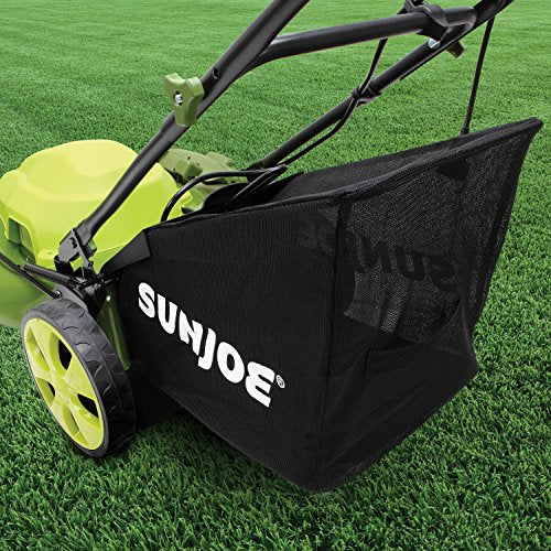 Sun Joe MJ408E-PRO 20-Inch 12-Amp Bag-Mulch, Side Discharge Chute Electric Lawn Mower, green