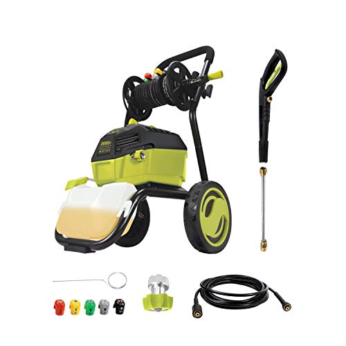 Sun Joe SPX4601 3000 PSI MAX 1.30 GPM High Performance Electric Pressure Washer, w/ 20-ft Hose Reel