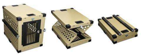 Grain Valley GVFoldCrate-XL 48x25x28 Impact Collapsible Durable Aluminum Dog Crate Extra Large New
