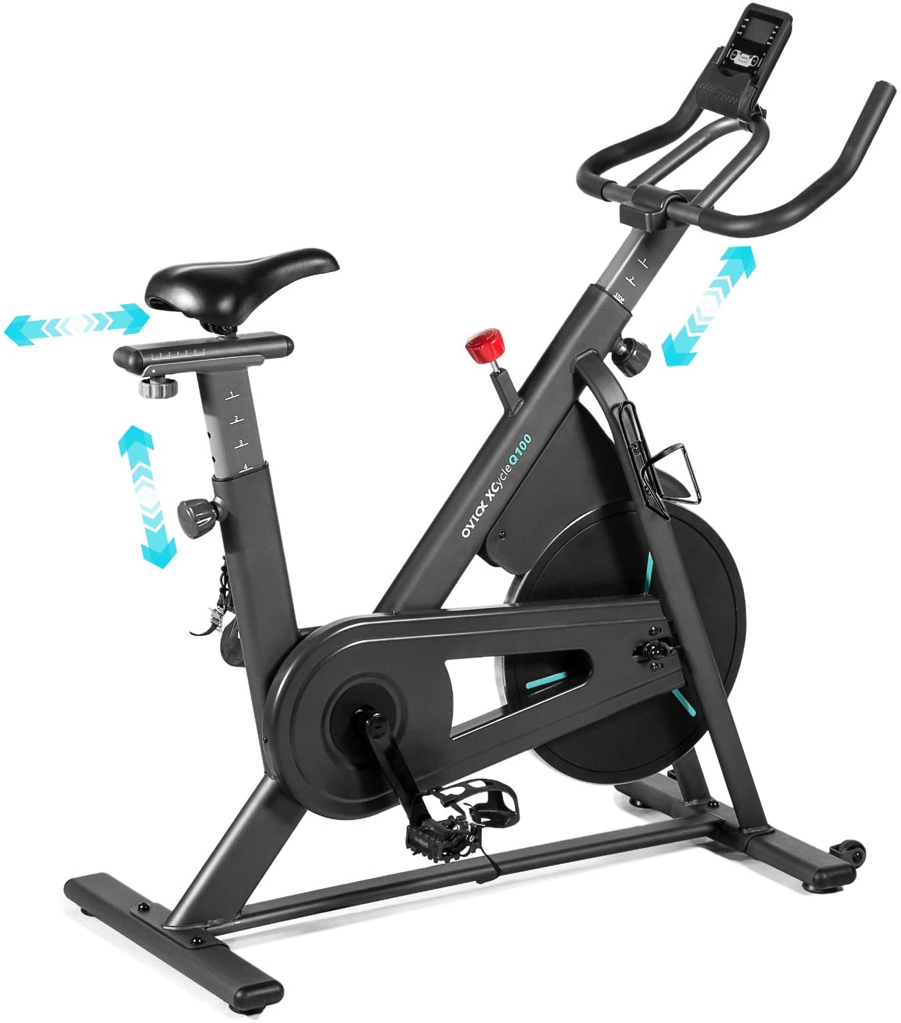 OVICX OS-EBIKE-Q100-C Magnetic Resistance Stationary Exercise Bike New