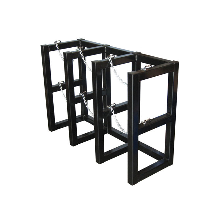 Justrite 3W X 1D Gas Cylinder Storage Rack | For 3 Cylinders