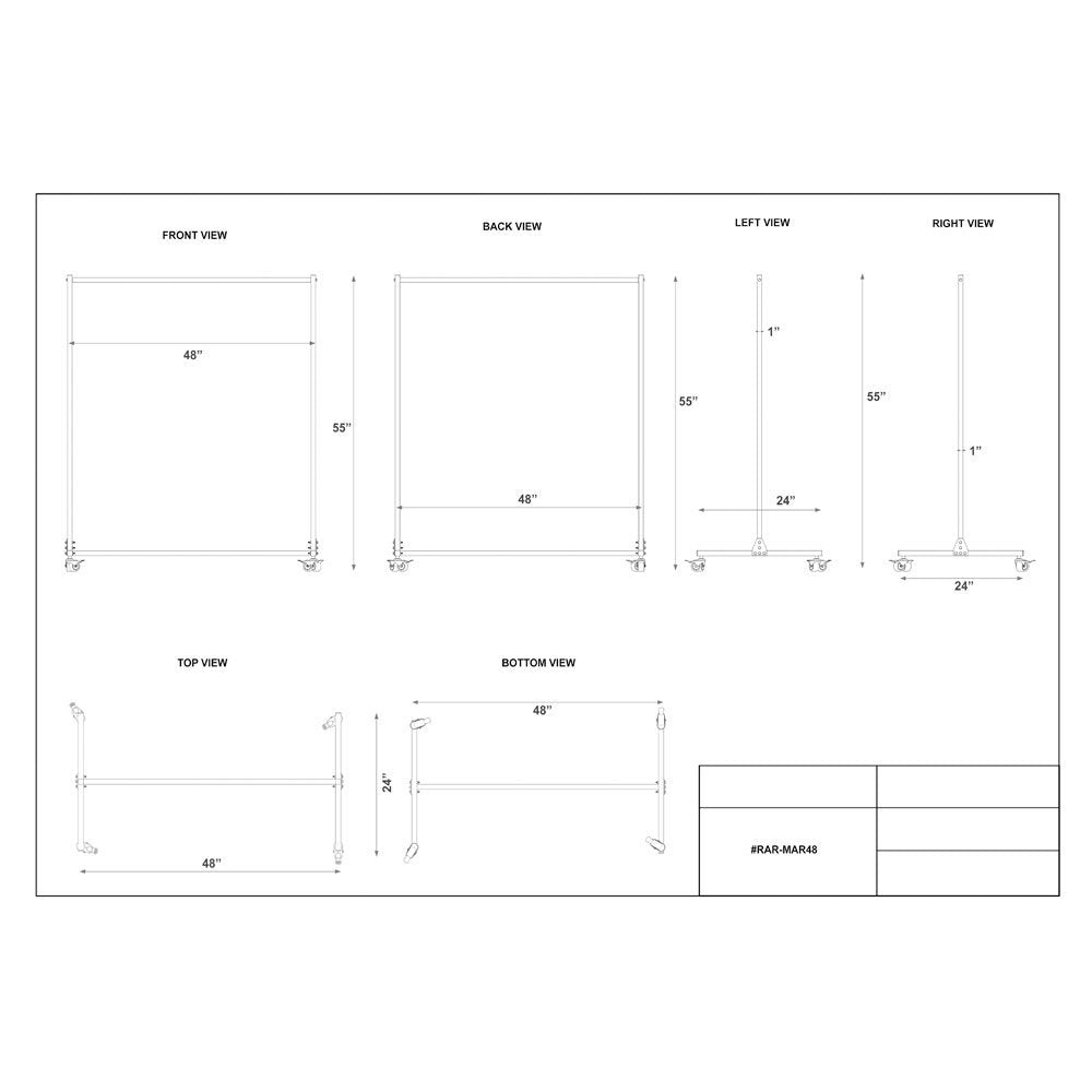 Phillips Safety Mobile Radiation Apron Valet Rack