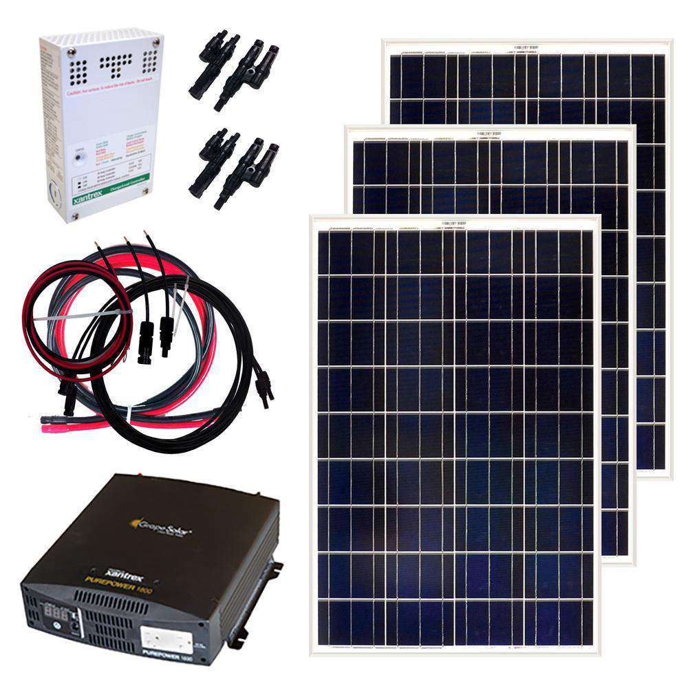 Grape Solar GS-300-KIT Polycrystalline 300W Solar Panel Kit Scratch & Dent