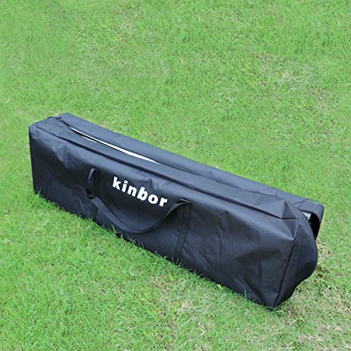 Kinbor 10 x 20 ft Outdoor Party Tent Easy Pop Up Portable Adjustable Folding Canopy Gazebo Pavilion Wedding Patio Shelter