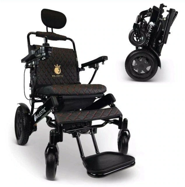 ComfyGO IQ-9000-PLUS Majestic 20 Inch Wide Seat Remote Controlled Travel Folding  Electric Wheelchair With Recline New