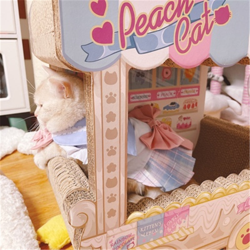 Dessert Cart Cardboard Cat Scratcher