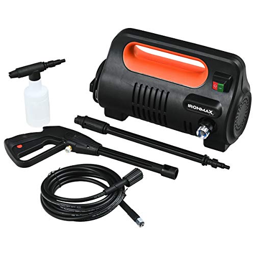 Kanizz Electric High-Power Motor Wash Machine Cleaner, Outdoor Pressure Washer Machine 1800 PSI 1800W 1.96 GPM, Great for Cleaning Deck Tile Granite Stone Floor Wall Car Yacht Boat, Orange