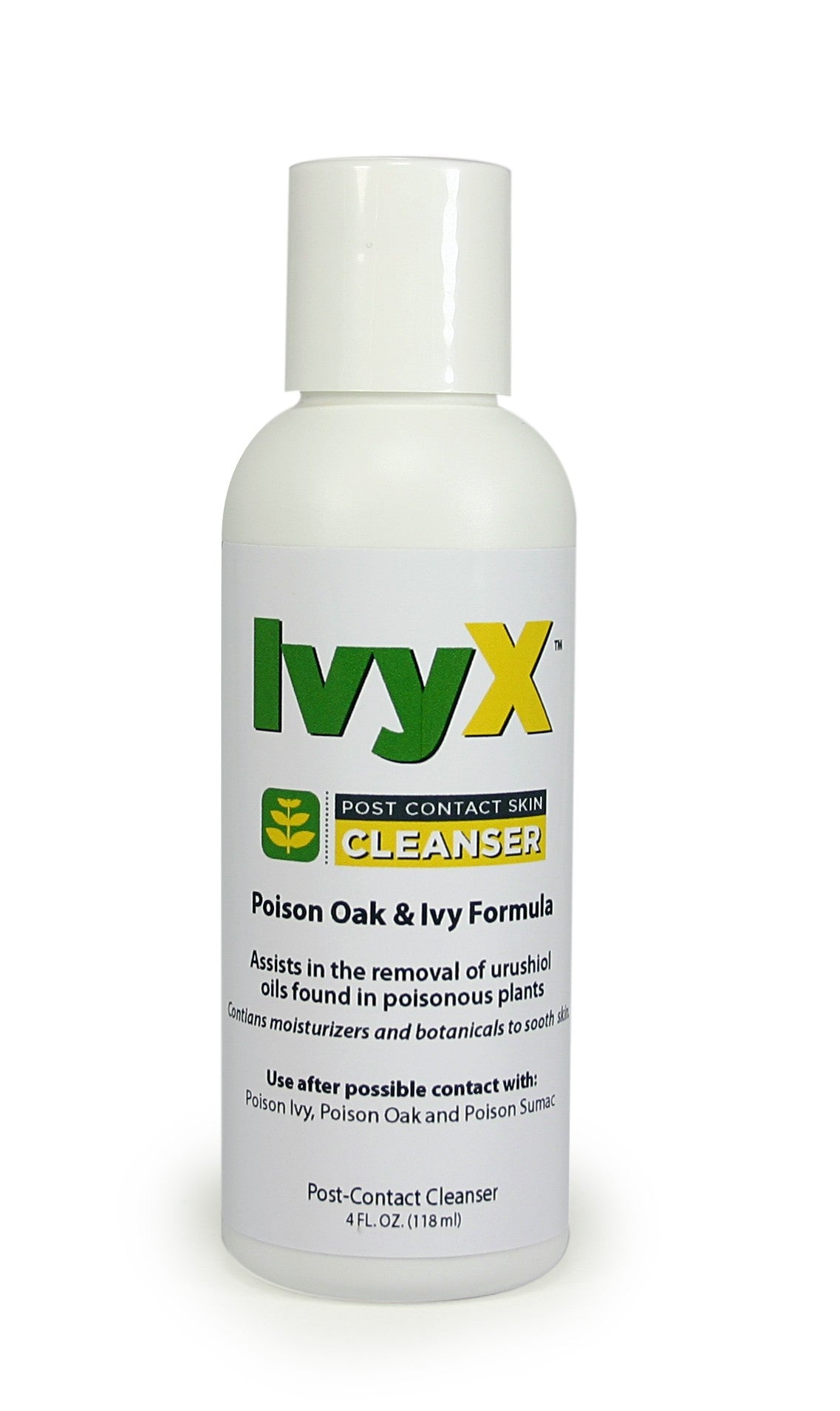 First Aid Only IvyX Post-Contact Cleanser, 4 oz. Bottle, Case of 12 (48 per order)