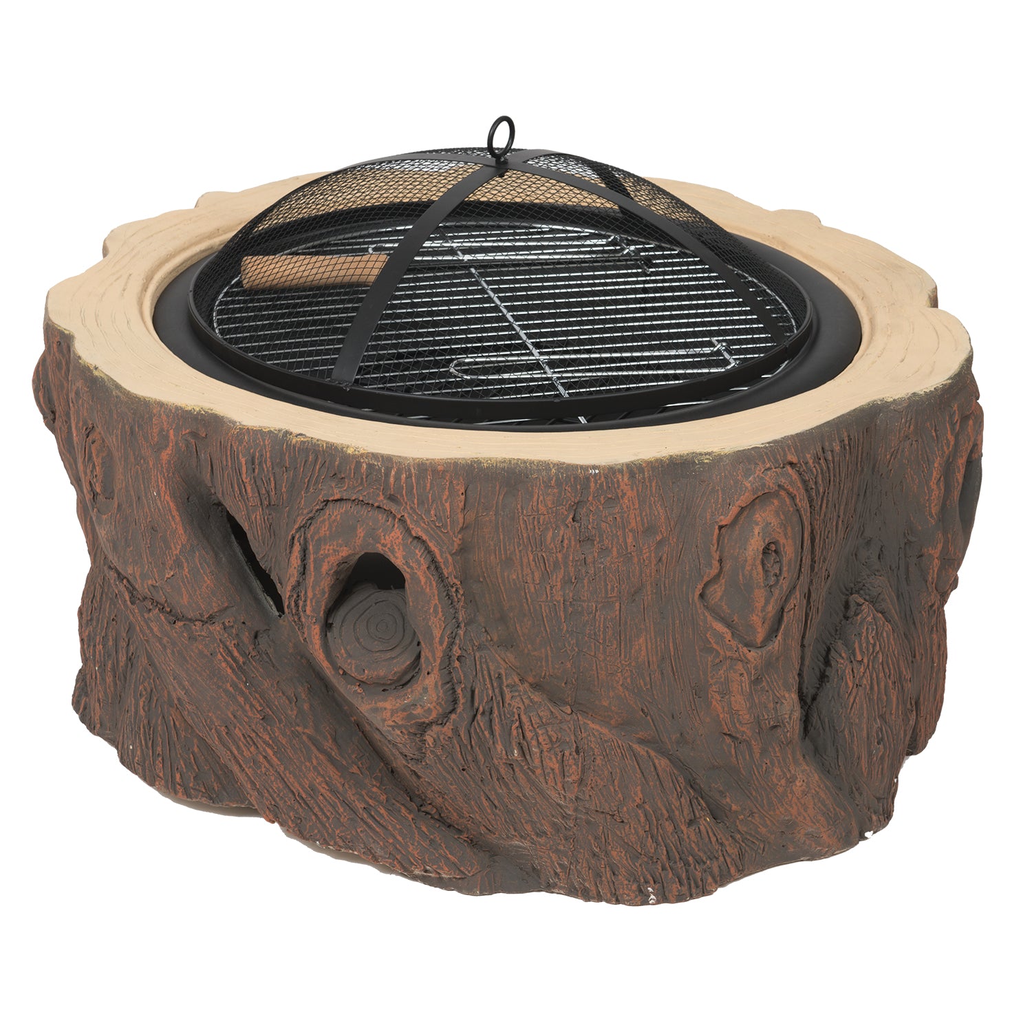 Dagan Wood Stump Design Fire Pit