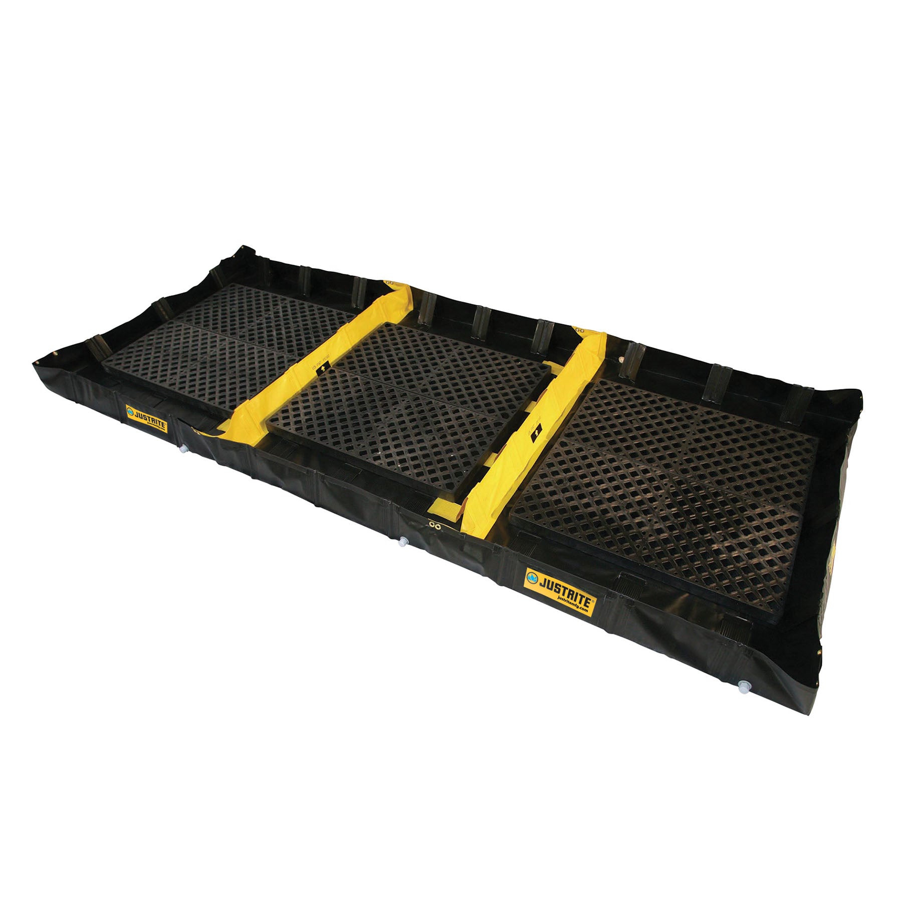 Justrite Decon QuickBerm®, 3-Zone, 6'W x 16'L x 8