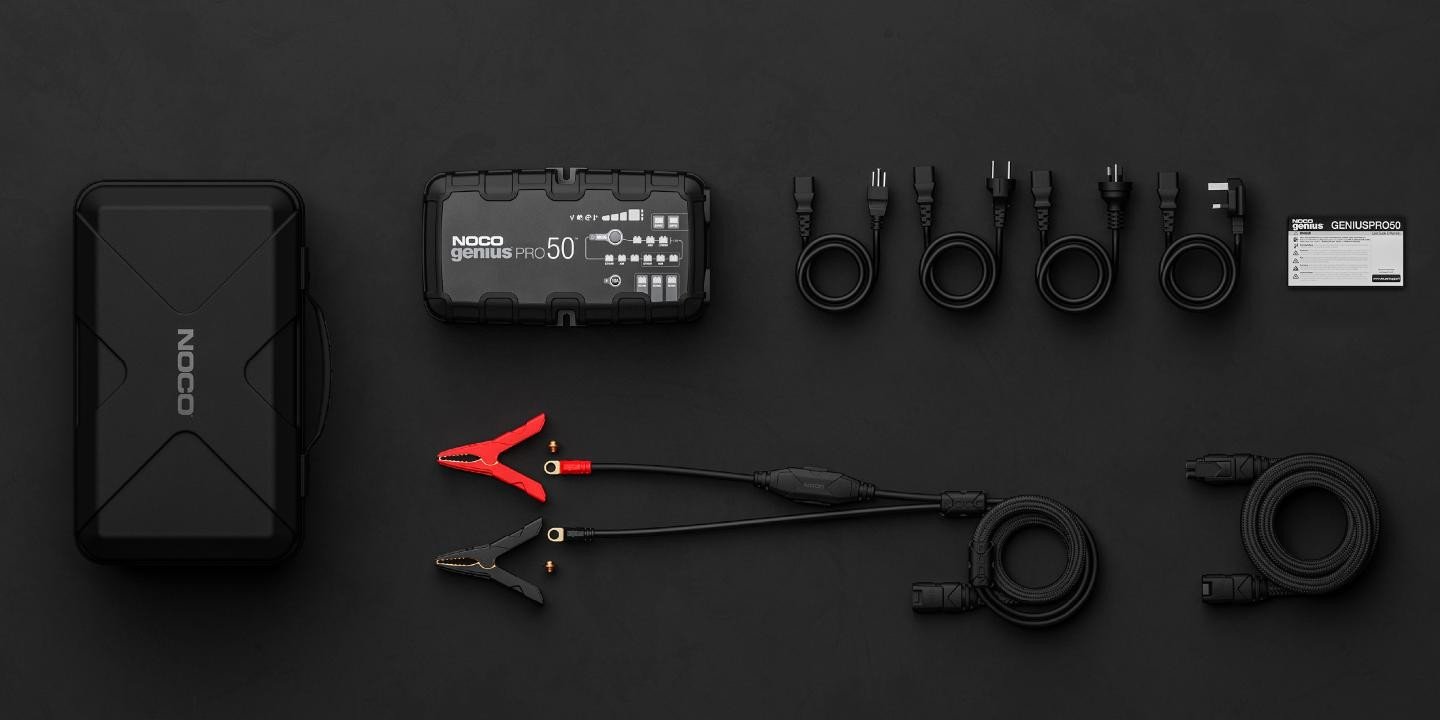 NOCO GENIUSPRO50 6V/12V/24V 50-Amp Smart Battery Charger New