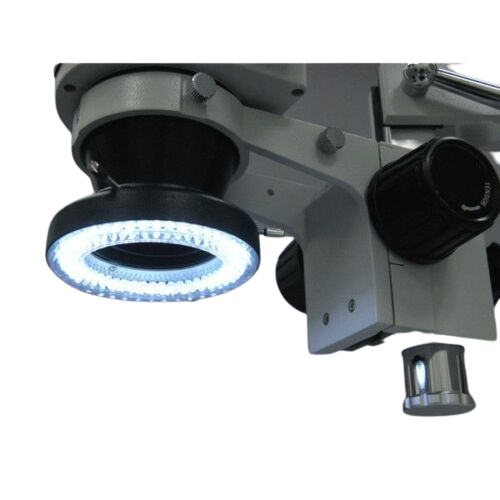 Amscope SM-4TZ-144A 3.5X - 90X Trinocular Stereo Microscope with 4 Zone 144 LED Ring Light New