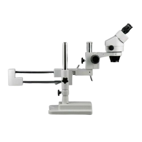 Amscope SM-4BX-FRL 3.5X - 45X Binocular Stereo Boom Microscope Plus Ring Light New