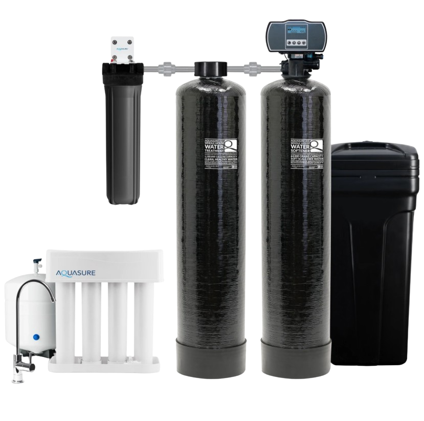 Aquasure AS-SE1500A Signature Elite Series 64,000 Grains Whole House Water Filter System New