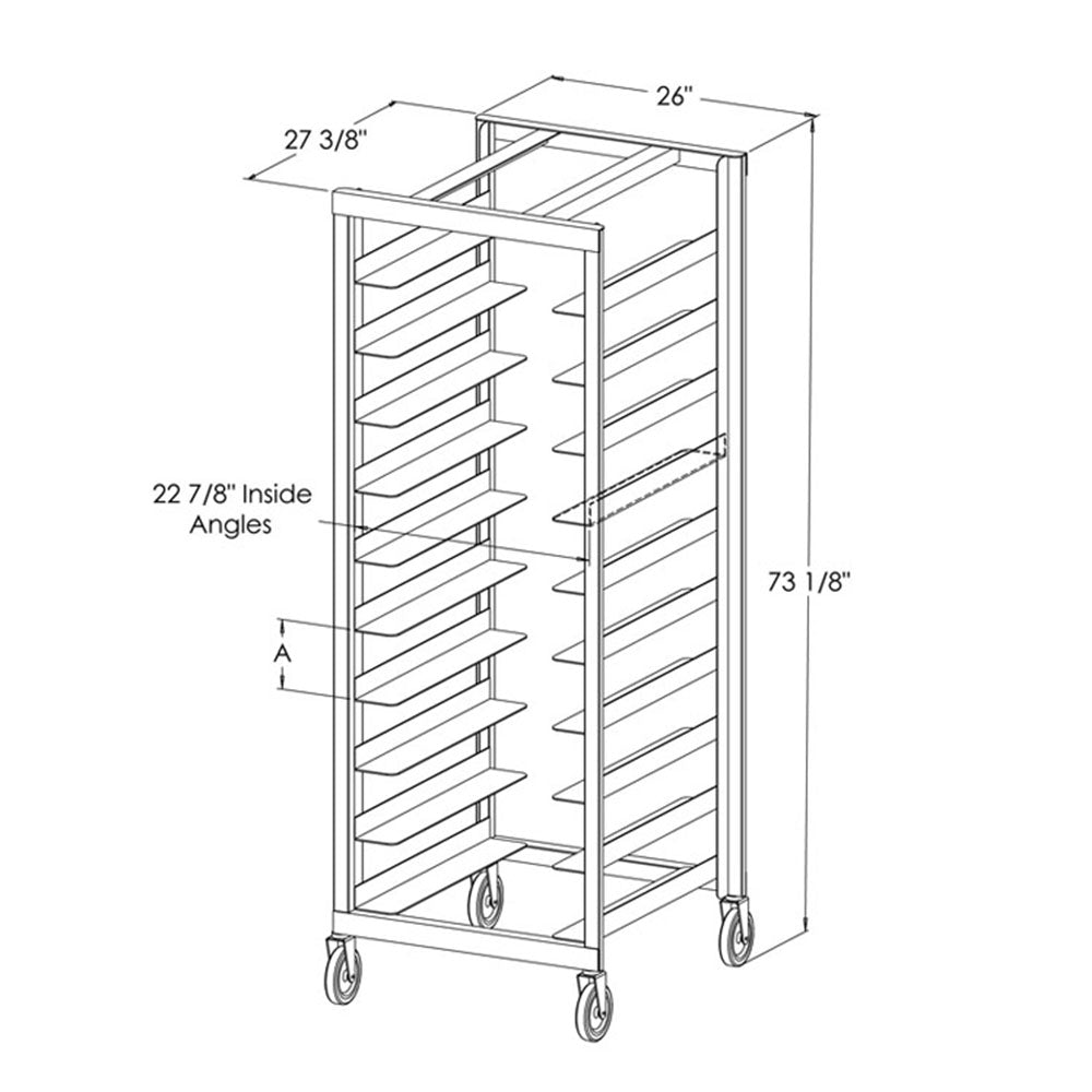 PVI Food Service Oval Tray Rack