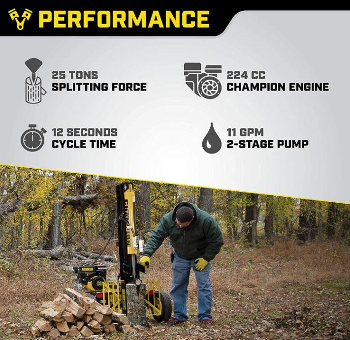 Champion 100251 25T Log Splitter