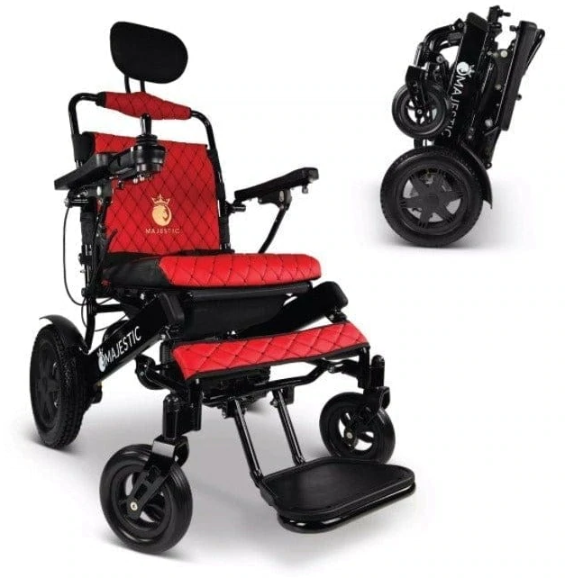 ComfyGO IQ-9000-PLUS Majestic 20 Inch Wide Seat Remote Controlled Travel Folding  Electric Wheelchair With Recline New
