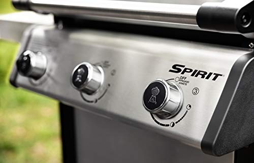 Weber Spirit SX315 Smart Gas BBQ, 3 Burners, Liquid Propane, Stainless Steel (46502401)