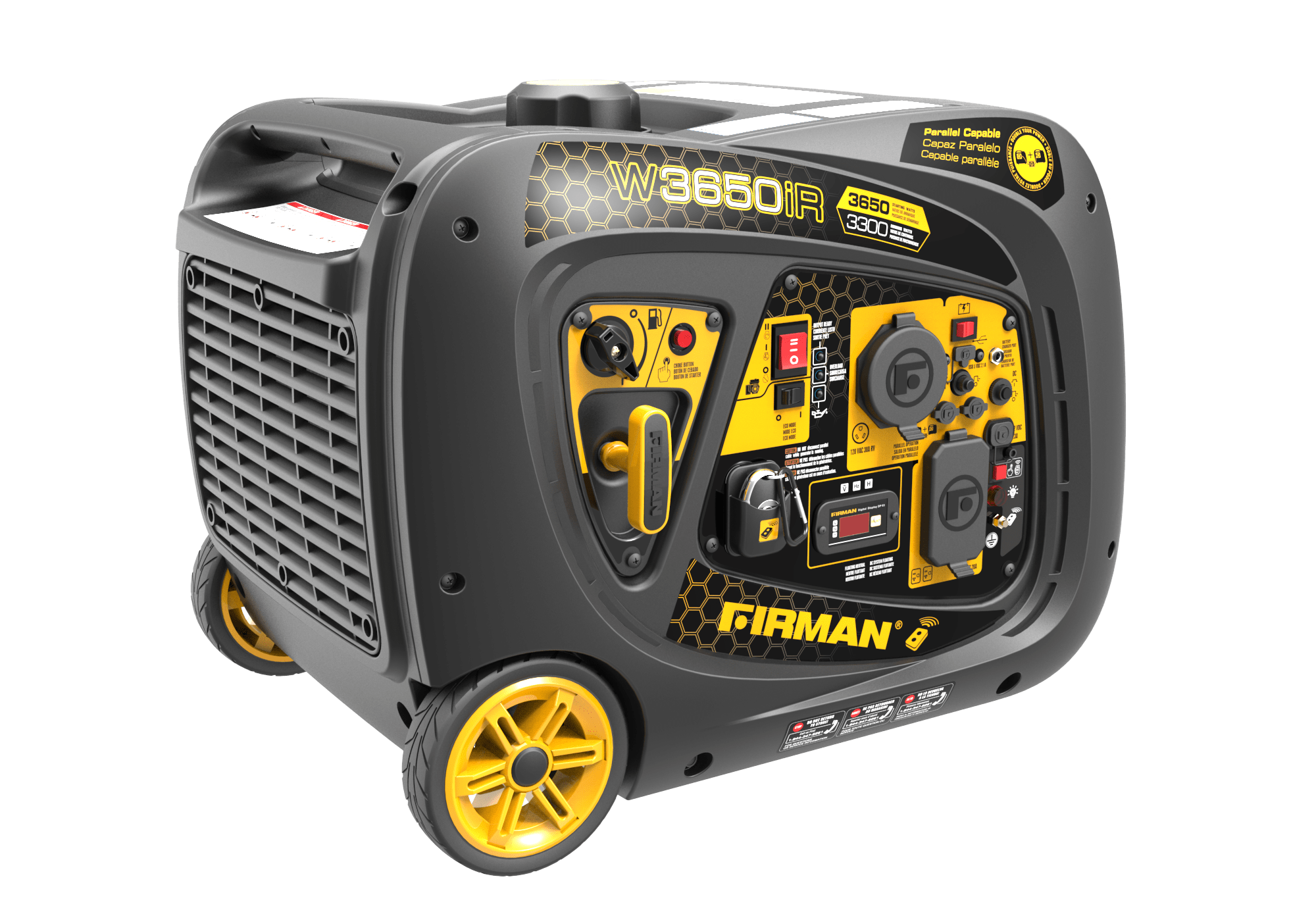 Firman W03383 3300W/3600W Gas Remote Start Inverter Generator Manufacturer RFB