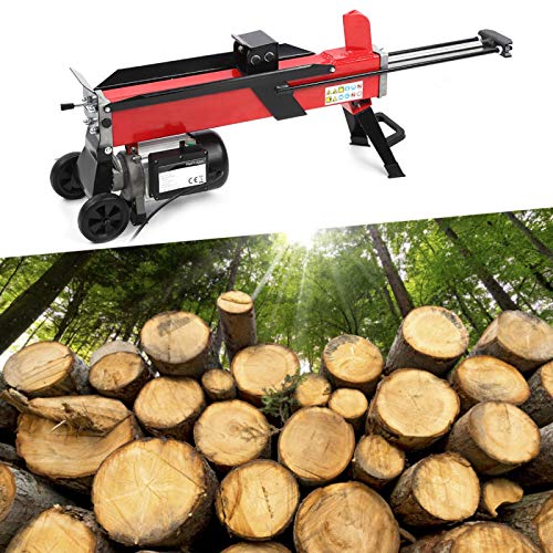 Zerodis Electric Wood Splitter, 7-Tons Splitting Force 2200W 15A Electric Hydraulic Log Splitter Electric Log Splitter Hydraulic Horizontal Wood Splitter for Outdoor(110V)