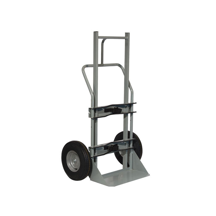 Justrite Single Cryogenic Cylinder Hand Truck, 10 Inch Flat-Free Wheels