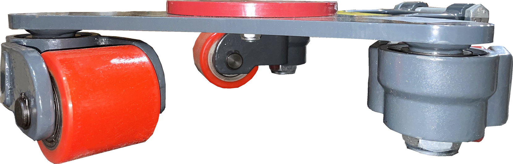 Pake Handling Tools PAKRM01 3 Roller Steel Rotating Machine Dolly 4400 lb Capacity New